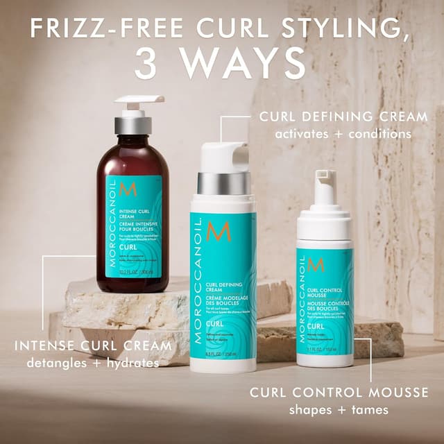 Detalle de Moroccanoil Crème Modelage des Boucles : crème coiffante pour boucles frisés