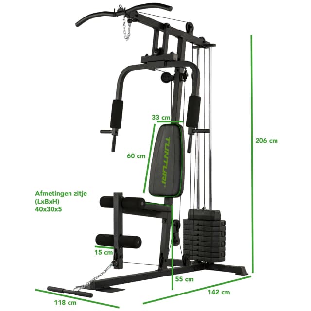 Detalle 2 de Tunturi HG10 Multiestación Homegym con montaje profesional 🏋