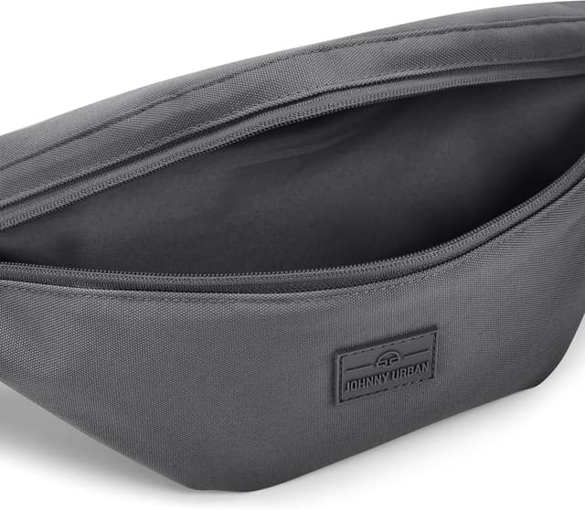 Detalle de Johnny Urban Marsupio Erik Large grigio scuro, idrorepellente (3 litri) uomo e donna