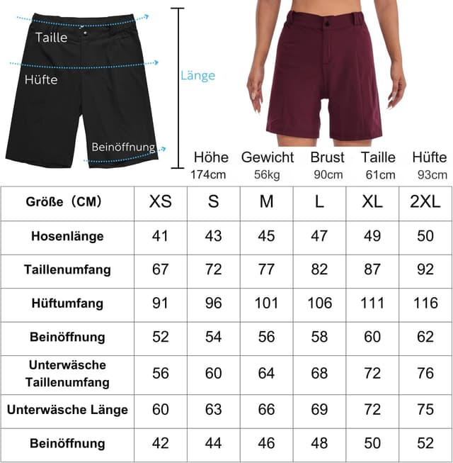 Thumbnail 6 de Wulibike Radlerhose Damen 2 in 1