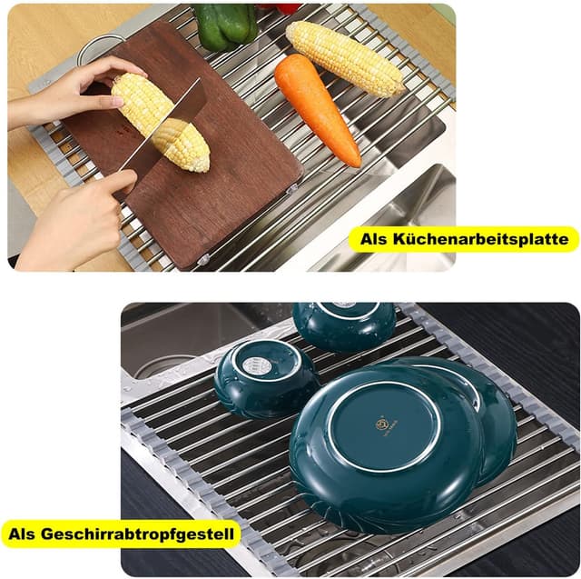 Thumbnail 4 de ViWaVee Escurreplatos plegable 43 x 35