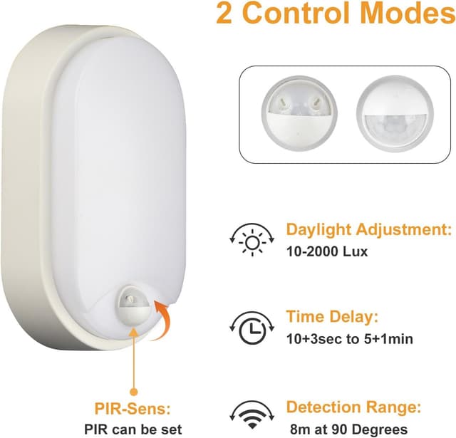 Detalle de M EGA MegaCube 18W LED PIR wall light