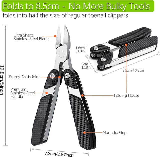 Detalle 2 de Toe nail clippers for thick nails 8.5cm