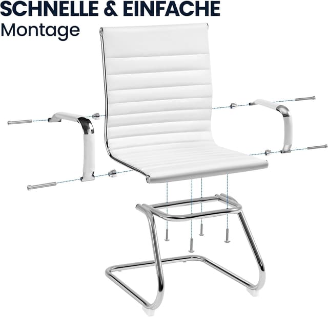 Thumbnail 5 de Yaheetech Silla de Recepción tapizada 136 KG