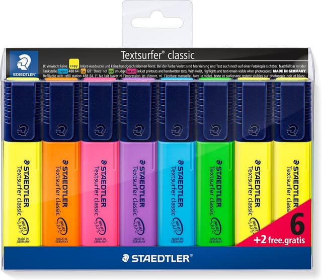 Detalle de STAEDTLER 364 A WP8 ST Marcadores fluorescentes