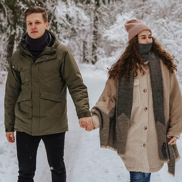 Thumbnail 6 de Cache-cou en polaire coupe-vent HGDGears en laine tricotée et cachemire (double couche) pour l’hiver