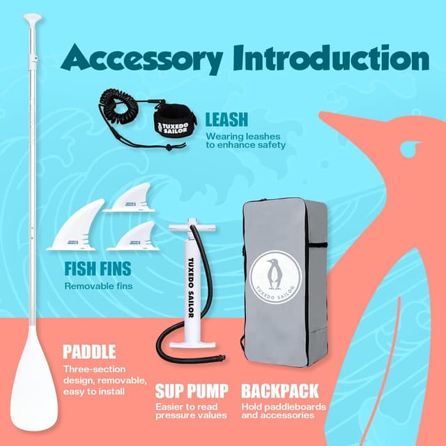 Thumbnail 4 de Tuxedo Sailor Tabla Paddle Surf Hinchable 1 unidad