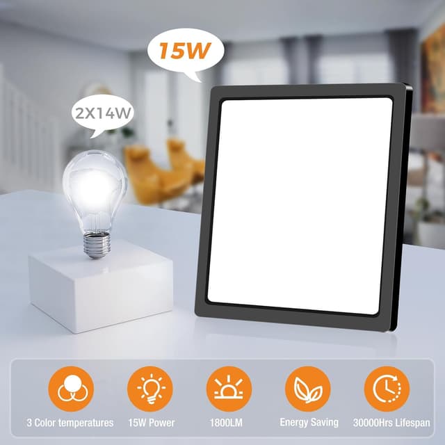 Detalle de slochi LED Ceiling Light 15W 1800LM