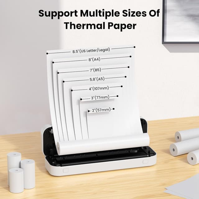 Thumbnail 3 de ByteCintia A4 Impresora Portátil Térmica Bluetooth 📄