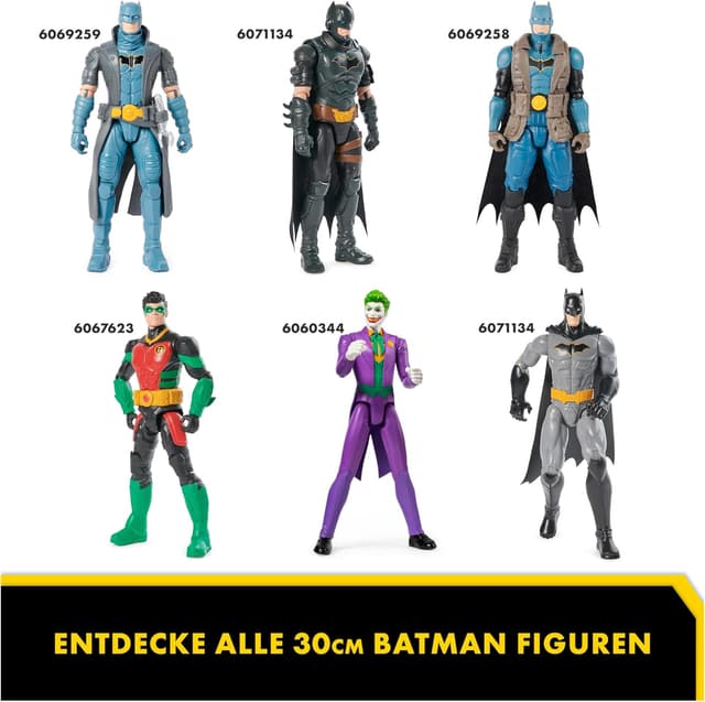 Detalle 2 de DC Comics Batman S1 Actionfigur (30 cm), voll beweglich mit 11 Gelenkpunkten