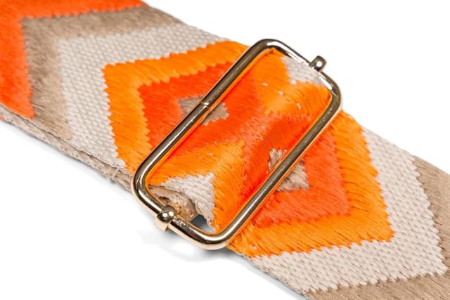 Detalle de styleBREAKER tracolla regolabile con motivo etno colorato (moschettone) per borse di cambio