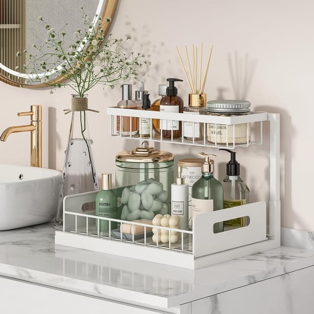 Detalle de REALINN Under-Sink Organizer 14.2x10.6x11 in
