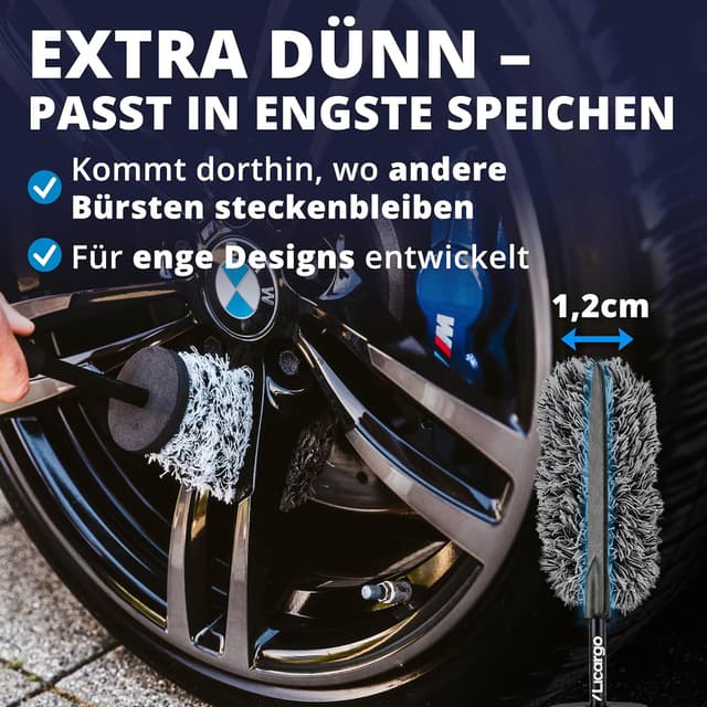 Detalle 2 de LICARGO Mikrofaser Felgenbürste extra dünn