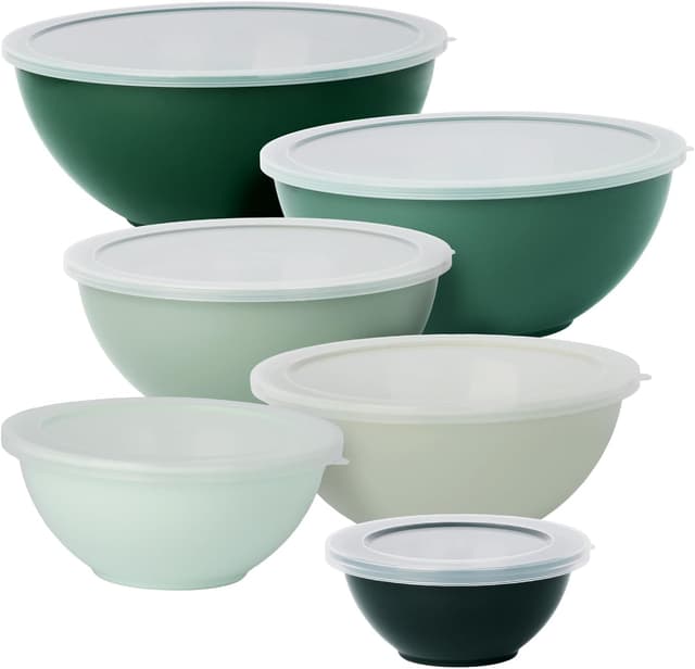 Thumbnail 6 de BoxedHome 12-teiliger Salatschüssel-Set mit Deckeln (BPA-frei), stapelbar – für Küche, Camping & mehr