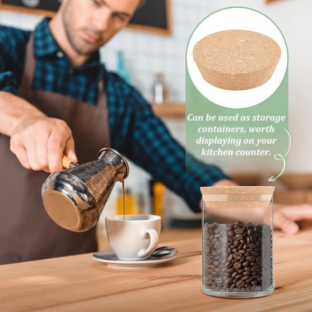 Detalle 2 de AHANDMAKER Korkdeckel 2 Stück 76 bis 92 mm