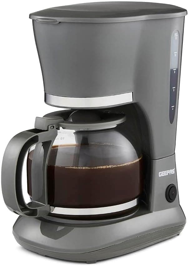 Detalle de GEEPAS 1.5L Filter Coffee Machine (800W) with Anti-Drip, Boil-Dry Protection & Auto Shut-Off