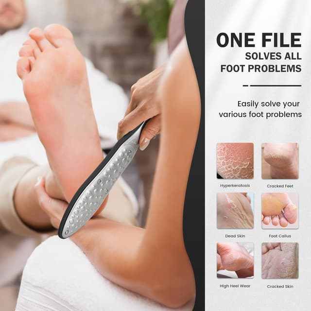 Detalle 2 de BEZOX Laser-Hornhautraspel Edelstahl Fußfeile 🦶
