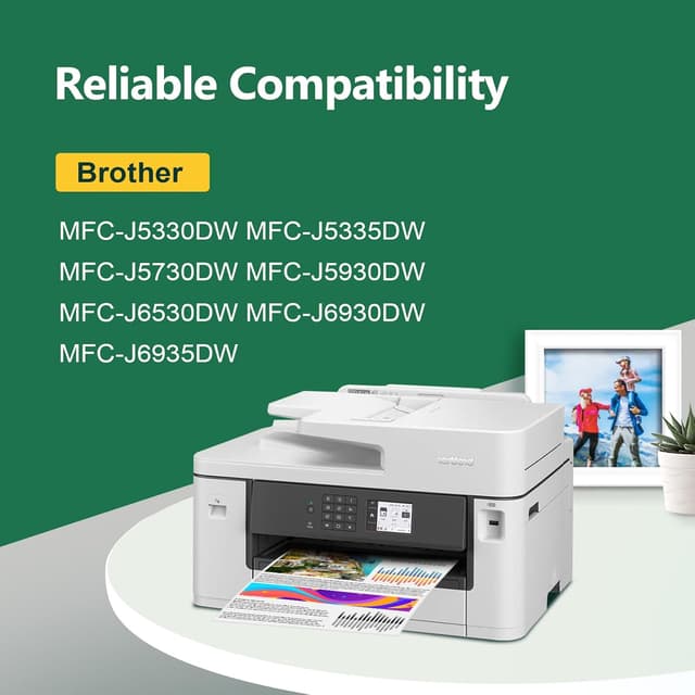 Detalle de KINGJET LC3219XL compatible Brother LC3219XL ink cartridges (2 Cyan, 2 Magenta, 2 Yellow)