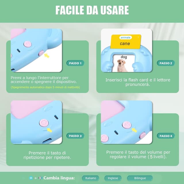 Thumbnail 5 de Talking Flash Cards parlanti per bambini 3+ anni