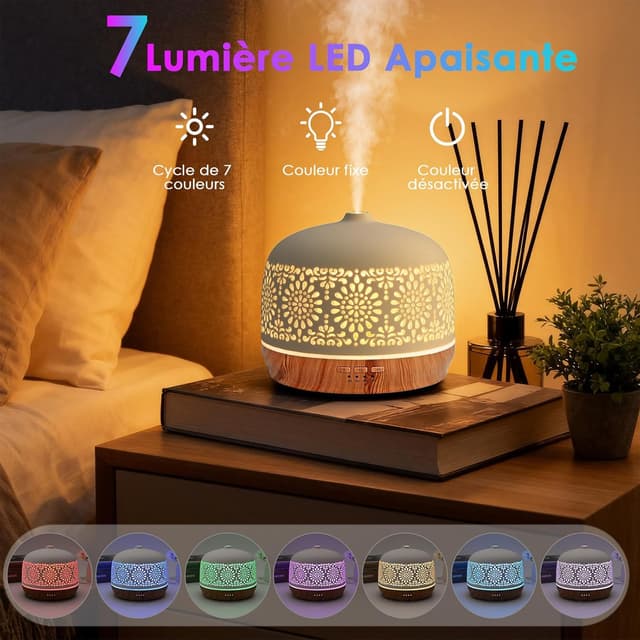 Detalle 2 de Vankarr diffuseur d'arômes huiles essentielles 500 ml