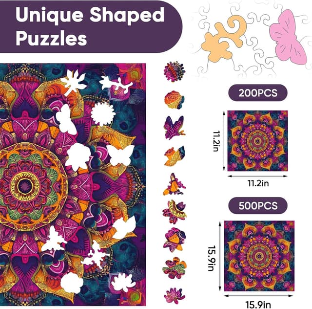 Thumbnail 3 de Delobil Magic Tree of Life 500pc Wooden Puzzle 🌳