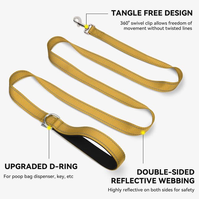 Detalle 1 de Joytale reflective dog leash 5 ft