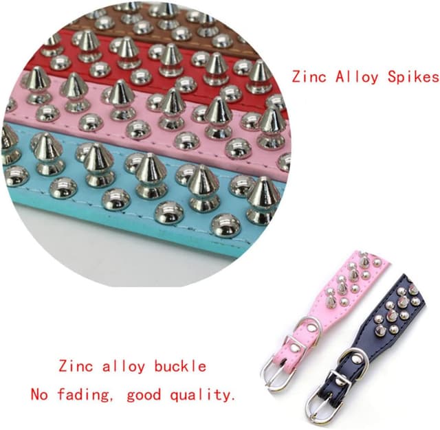 Thumbnail 3 de Spiked Dog Collar Pink S