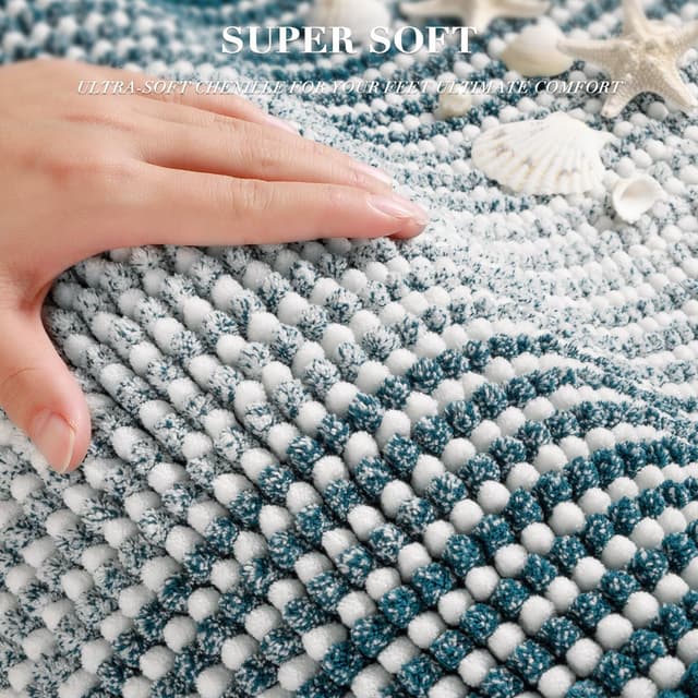 Detalle 2 de BSICPRO Bathroom Rugs Set 20" x 47"