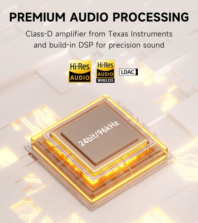 Detalle 1 de Edifier M60 Compact Desktop Speakers 2.0 (Bluetooth 5.3, LDAC, 66W RMS) with USB‑C and AUX inputs – Black