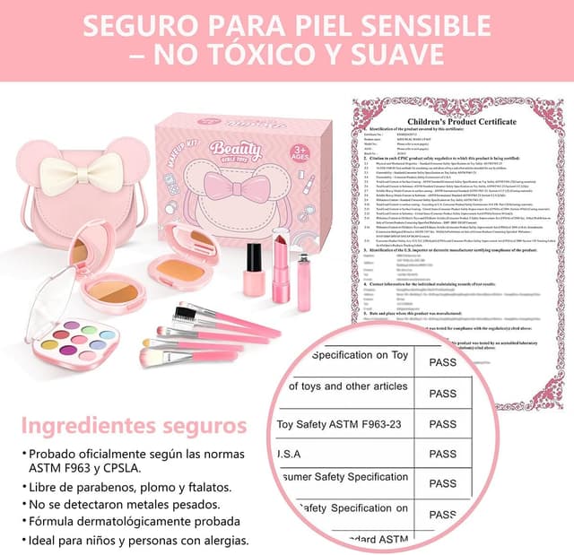 Thumbnail 2 de Maquillaje para Niñas 20 PCS maletín juego 3-12 años