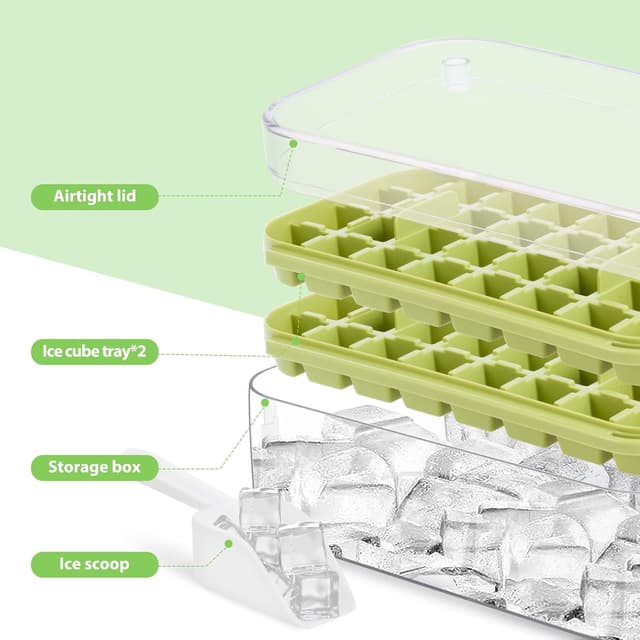 Thumbnail 4 de Cubiteras Green Hhielo, Moldes Reutilizables de 64