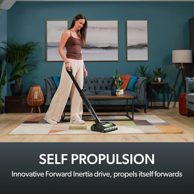 Detalle de Gtech AirRAM MK2 K9 lightweight cordless vacuum with AirLoc pickup and 22V lithium-ion battery
