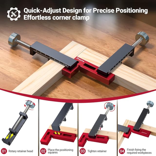 Detalle 1 de 90-Grad-Positionierwinkel Set mit 4 Stück