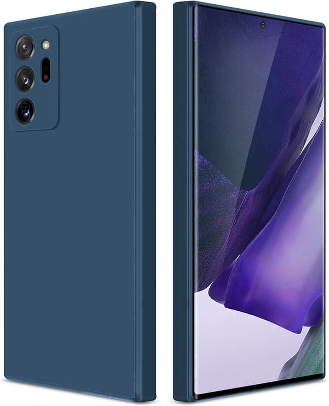 Detalle de GiiYoon Hülle für Samsung Galaxy Note 20 Ultra 5G – Liquid Silicone Case in Blau