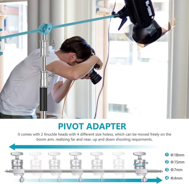 Thumbnail 2 de NEEWER C-Stand Light Stand 3 m with 1.2 m boom