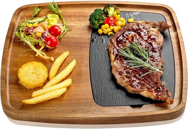 Imagen de LiWiBet Servierbrett 33x28 cm aus Akazienholz en OfertitasTOP