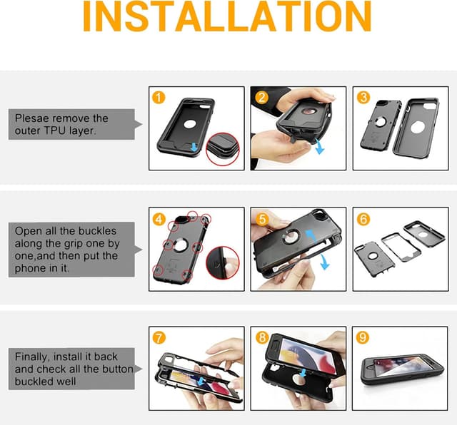 Thumbnail 6 de jaroco iPhone SE 2022 Shockproof Case - Black