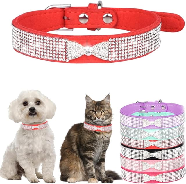 Thumbnail 6 de Hotlion rhinestone dog collar S