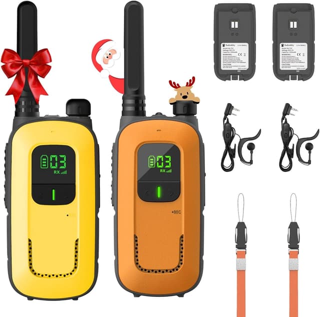 Detalle de Radioddity PR-T3 Talkie-walkie PR-T3 rechargeables, 16 canaux PMR + VOX + lampe
