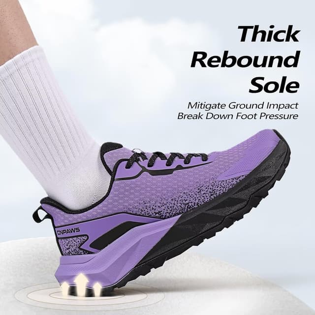 Detalle de CNPAWS Men’s Wide Toe Box Trail Running Shoes (Wide Width) for Barefoot-Style Walking & Cross Training