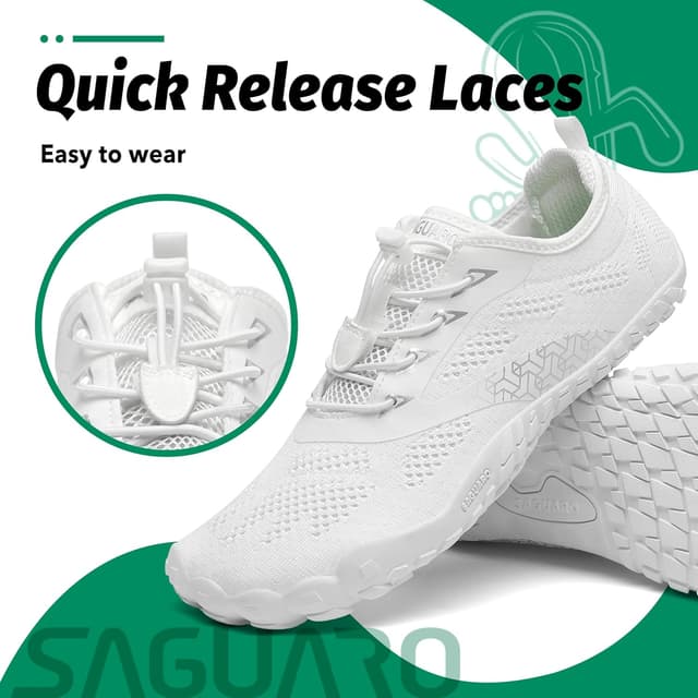 Detalle de SAGUARO Unisex Barfußschuhe – leichte, flexible Traillaufschuhe für Outdoor & Indoor