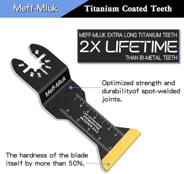 Detalle de Meff-Mluk Titanium oscillating blades 15 pcs
