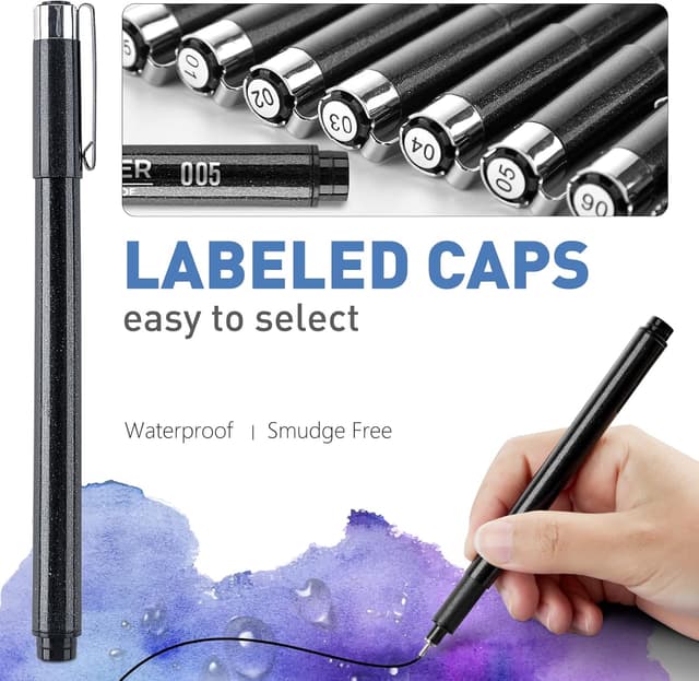 Detalle de YISAN 12 Fineliner Set ✏