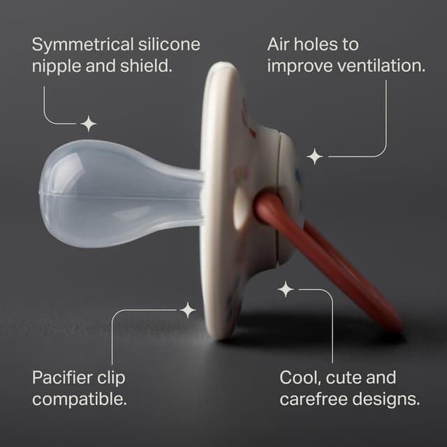 Detalle de Tommee Tippee Ultimate Fit Soother (6–18 Months) Orthodontic Dummy, Symmetrical Teat – 4 Pack, BPA-Free Silicone