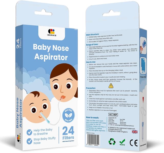 Thumbnail 4 de IZKRAIZ Baby Nasal Aspirator 24 filters