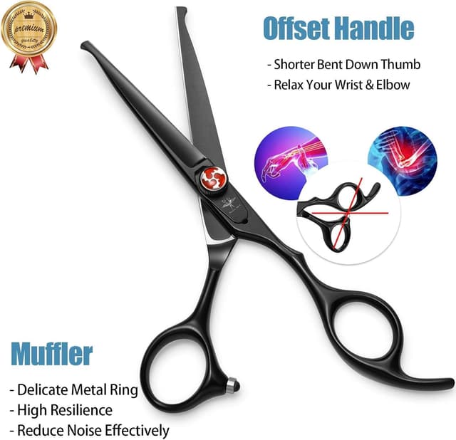 Detalle 1 de Professional Kids Safety Round Tips Hairdressing Scissors for Home Use 6 Inch ✂