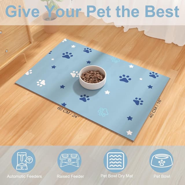 Detalle 2 de Tapis d'alimentation 40x60cm Tapis absorbant pour chien