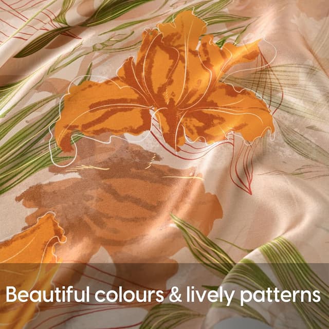 Detalle 2 de Seidenschal von STORY OF SHANGHAI (100% Seide) – bunter Muttertagsgeschenk-Schal für Mama