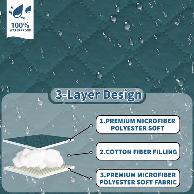 Detalle de Copridivano YSTELLAA impermeabile 3 posti 255 cm