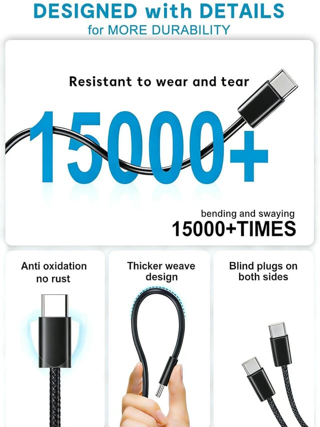 Detalle de Samsung 25W fast charger with 2m USB-C cable